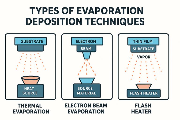 Types of evaporation deposition techniques